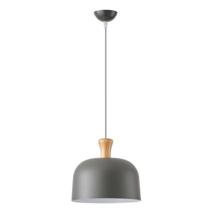 Kattokruunu johdossa 1xE27/15W/230V harmaa halkaisija 27 cm