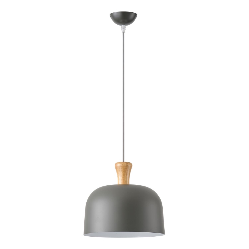 Kattokruunu johdossa 1xE27/15W/230V harmaa halkaisija 27 cm