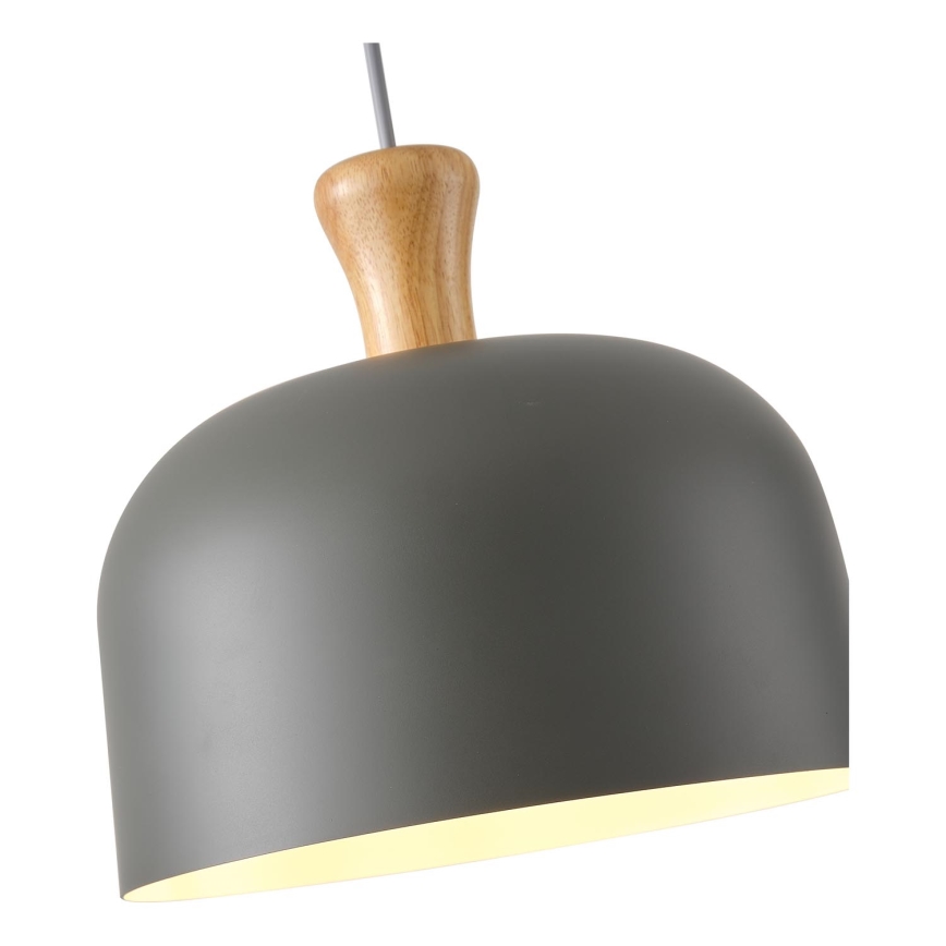 Kattokruunu johdossa 1xE27/15W/230V harmaa halkaisija 27 cm