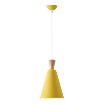 Kattokruunu johdossa 1xE27/15W/230V keltainen halkaisija 20 cm