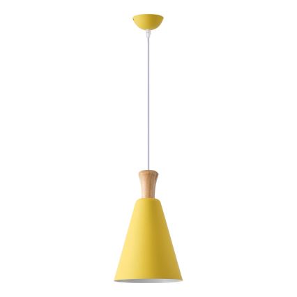Kattokruunu johdossa 1xE27/15W/230V keltainen halkaisija 20 cm