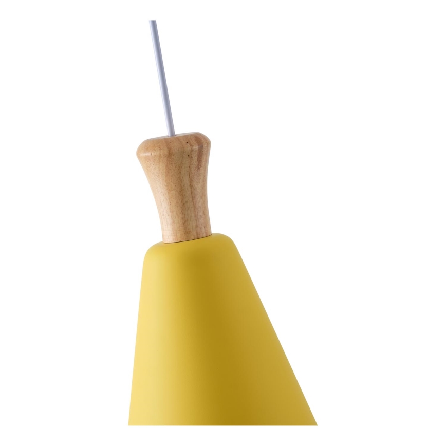 Kattokruunu johdossa 1xE27/15W/230V keltainen halkaisija 20 cm