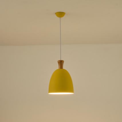 Kattokruunu johdossa 1xE27/15W/230V keltainen halkaisija 23 cm