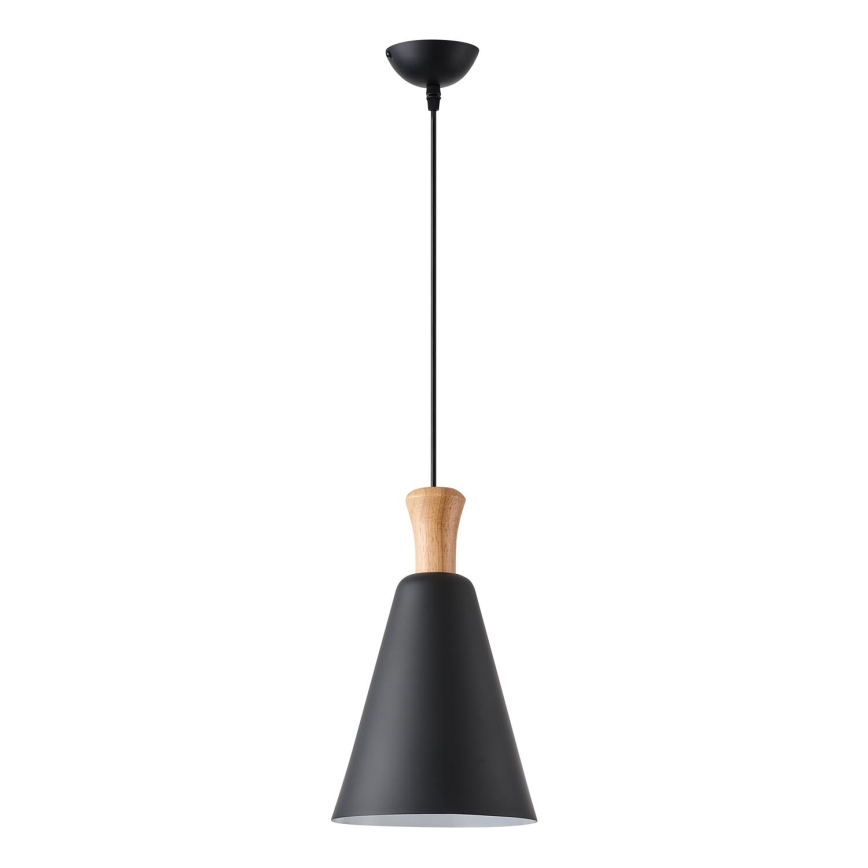 Kattokruunu johdossa 1xE27/15W/230V musta halkaisija 20 cm