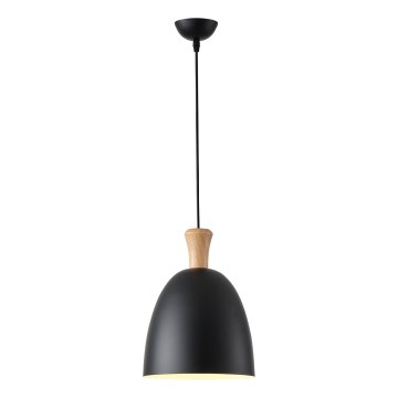 Kattokruunu johdossa 1xE27/15W/230V musta halkaisija 23 cm