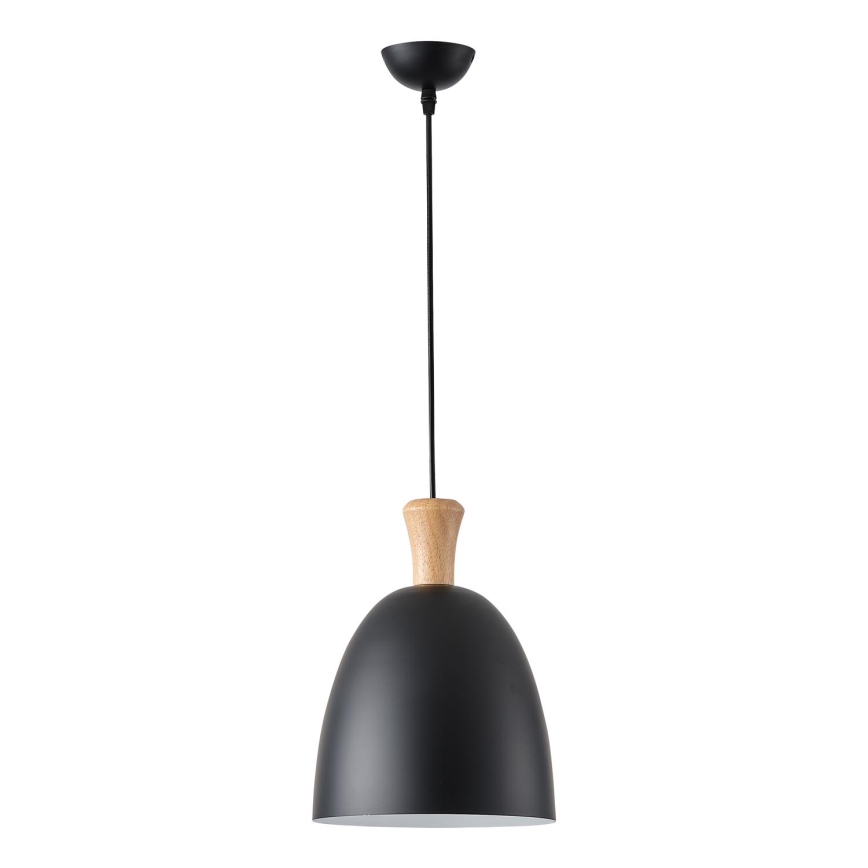 Kattokruunu johdossa 1xE27/15W/230V musta halkaisija 23 cm