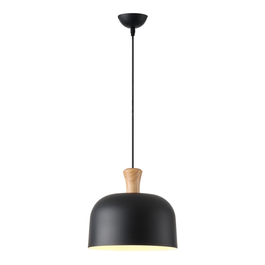 Kattokruunu johdossa 1xE27/15W/230V musta halkaisija 27 cm