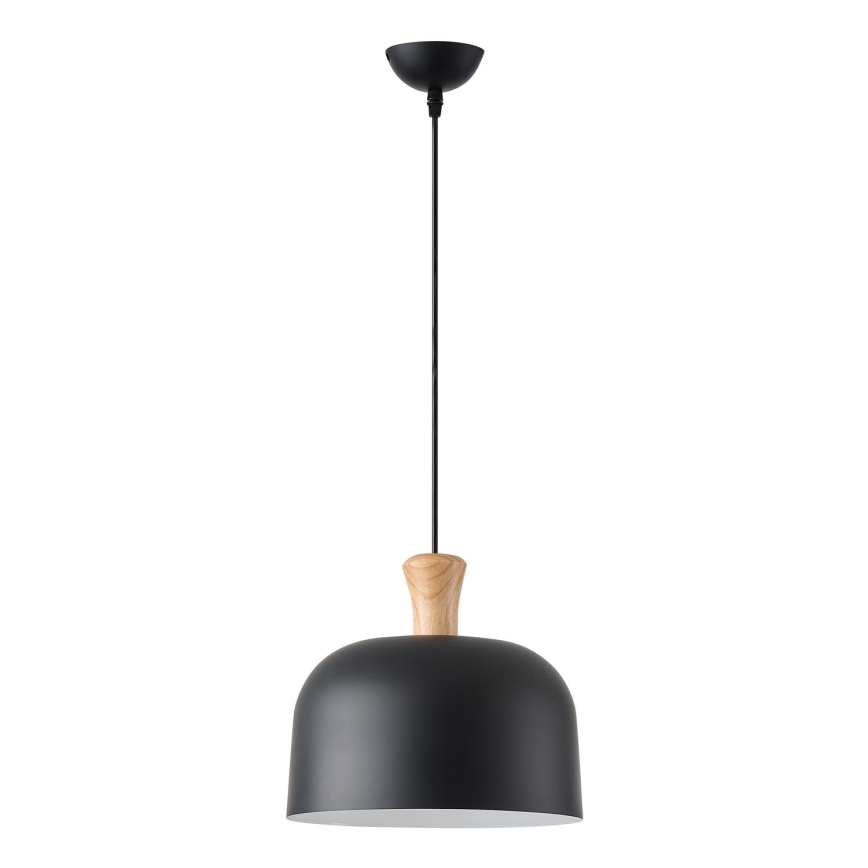 Kattokruunu johdossa 1xE27/15W/230V musta halkaisija 27 cm