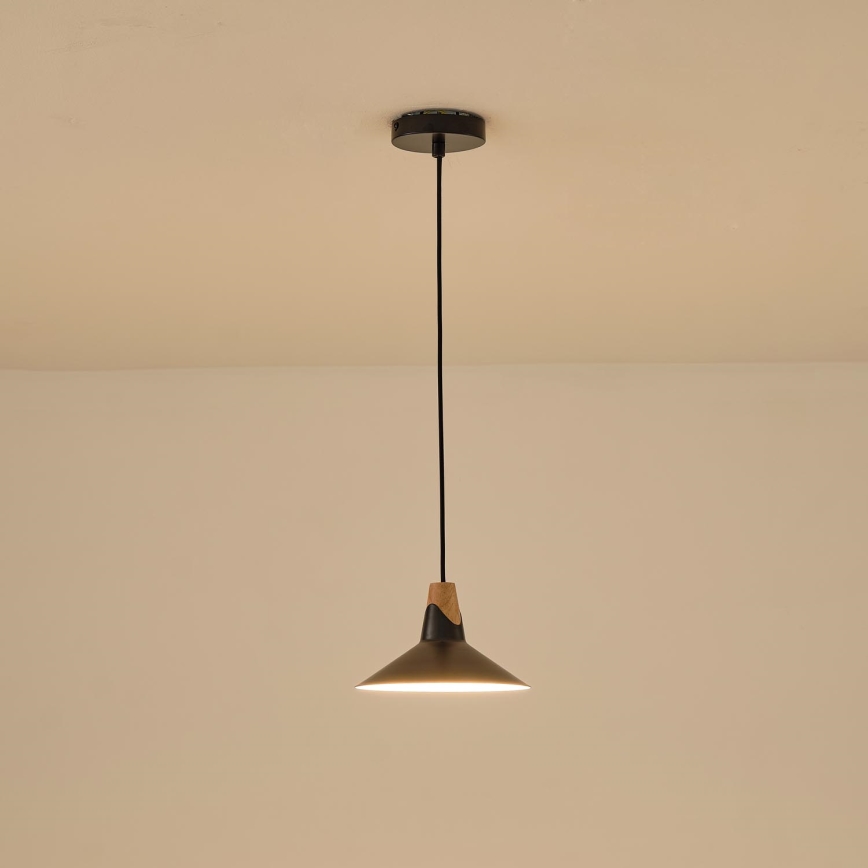 Kattokruunu johdossa 1xE27/15W/230V musta