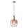 Kattokruunu johdossa 1xE27/15W/230V punainen/savuinen halkaisija 20 cm