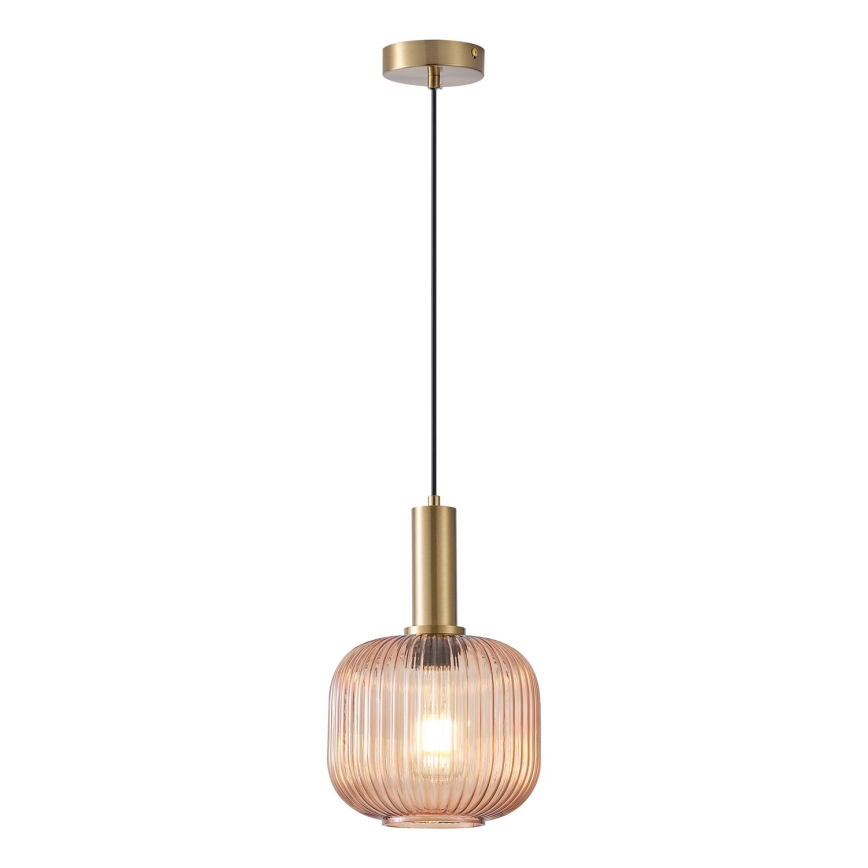 Kattokruunu johdossa 1xE27/15W/230V ruskea halkaisija 20 cm