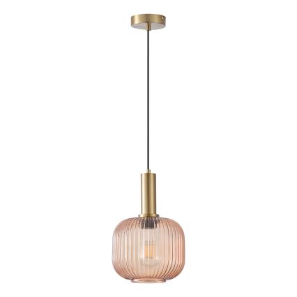 Kattokruunu johdossa 1xE27/15W/230V ruskea halkaisija 20 cm
