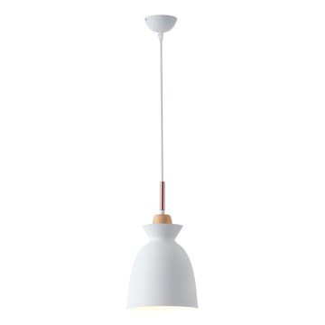 Kattokruunu johdossa 1xE27/15W/230V valkoinen halkaisija 19,5 cm