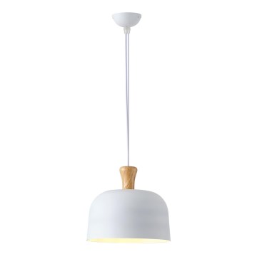 Kattokruunu johdossa 1xE27/15W/230V valkoinen halkaisija 27 cm