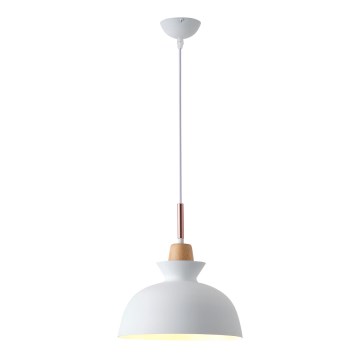 Kattokruunu johdossa 1xE27/15W/230V valkoinen halkaisija 28 cm