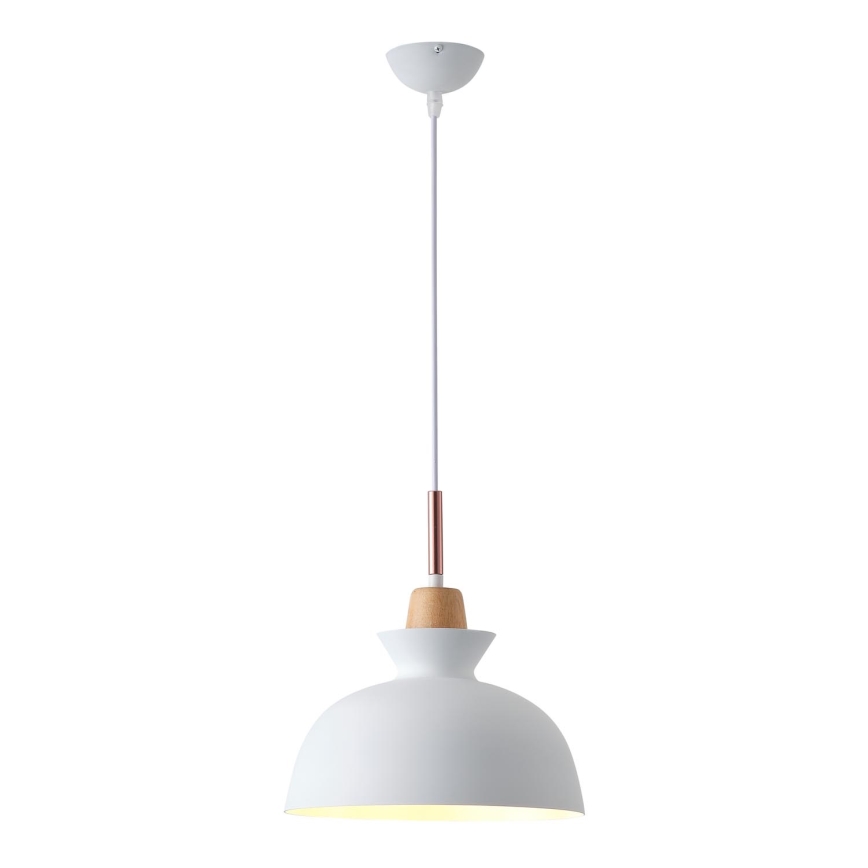 Kattokruunu johdossa 1xE27/15W/230V valkoinen halkaisija 28 cm