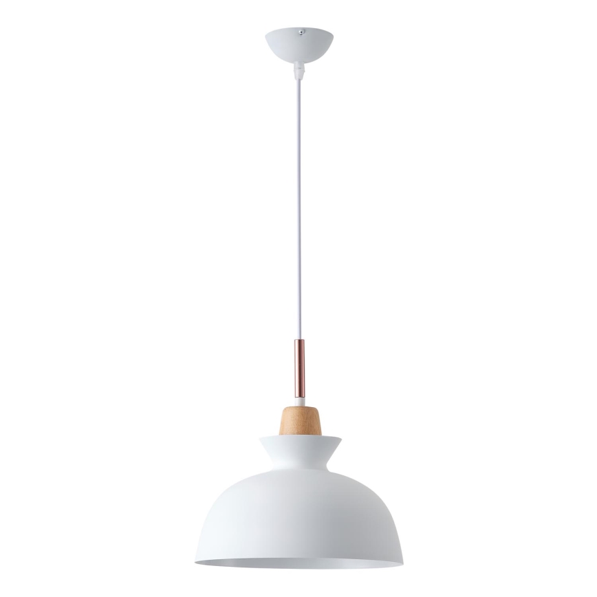 Kattokruunu johdossa 1xE27/15W/230V valkoinen halkaisija 28 cm