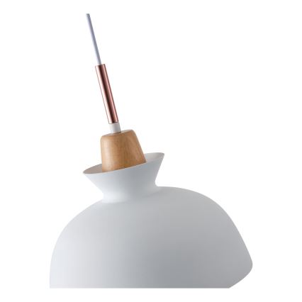 Kattokruunu johdossa 1xE27/15W/230V valkoinen halkaisija 28 cm