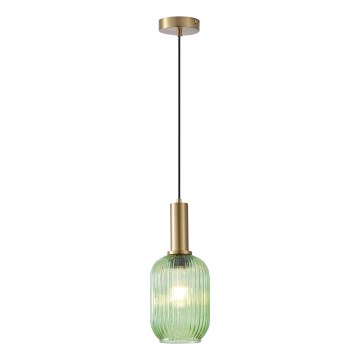 Kattokruunu johdossa 1xE27/15W/230V vihreä 13 cm