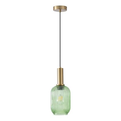 Kattokruunu johdossa 1xE27/15W/230V vihreä 13 cm