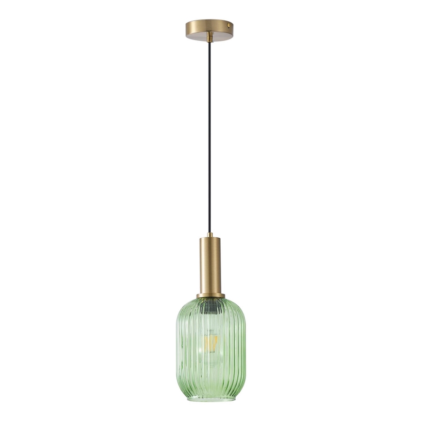 Kattokruunu johdossa 1xE27/15W/230V vihreä 13 cm