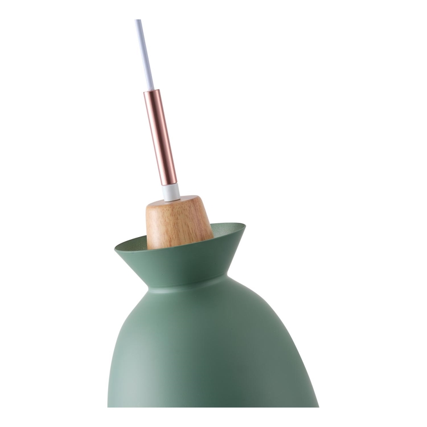 Kattokruunu johdossa 1xE27/15W/230V vihreä halkaisija 19,5 cm
