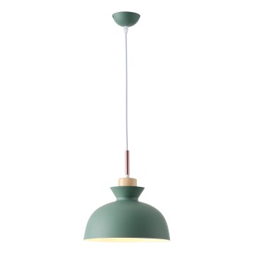 Kattokruunu johdossa 1xE27/15W/230V vihreä halkaisija 28 cm