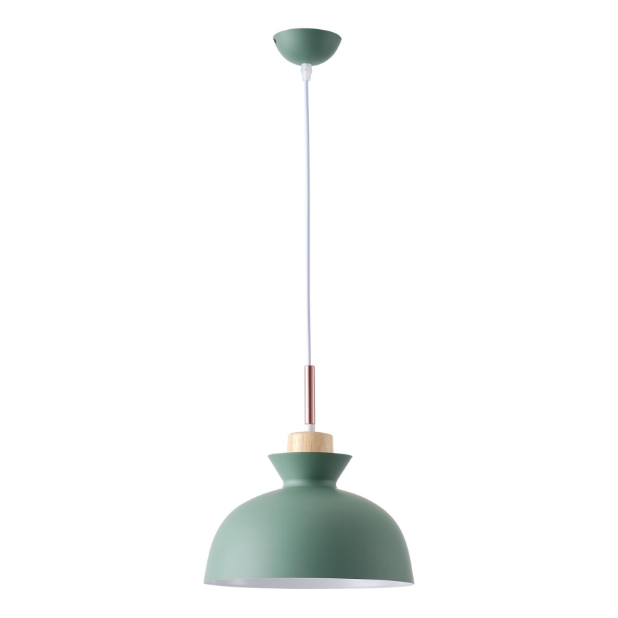 Kattokruunu johdossa 1xE27/15W/230V vihreä halkaisija 28 cm