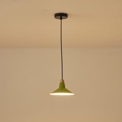 Kattokruunu johdossa 1xE27/15W/230V vihreä