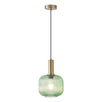 Kattokruunu johdossa 1xE27/15W/230V vihreä pr. 20 cm