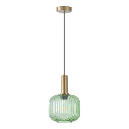 Kattokruunu johdossa 1xE27/15W/230V vihreä pr. 20 cm