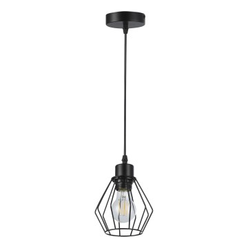 Kattokruunu johdossa 1xE27/35W/230V halkaisija 18 cm musta