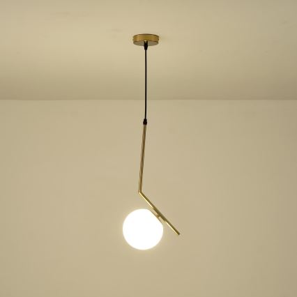 Kattokruunu johdossa 1xE27/40W/230V messinki