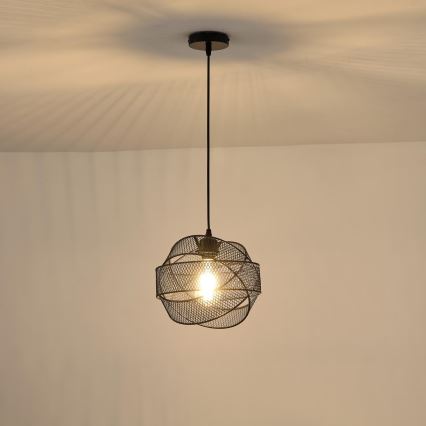 Kattokruunu johdossa 1xE27/40W/230V musta