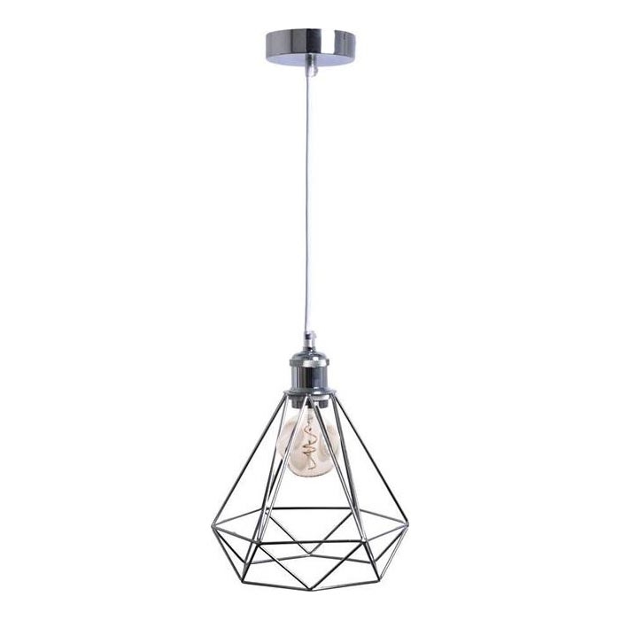 Kattokruunu johdossa 1xE27/60W/230V halkaisija 22 cm kiiltävä kromi