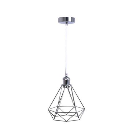 Kattokruunu johdossa 1xE27/60W/230V halkaisija 22 cm kiiltävä kromi