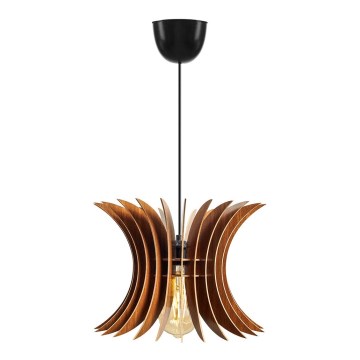 Kattokruunu johdossa 1xE27/60W/230V ruskea halkaisija 20 cm