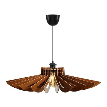 Kattokruunu johdossa 1xE27/60W/230V ruskea halkaisija 68 cm