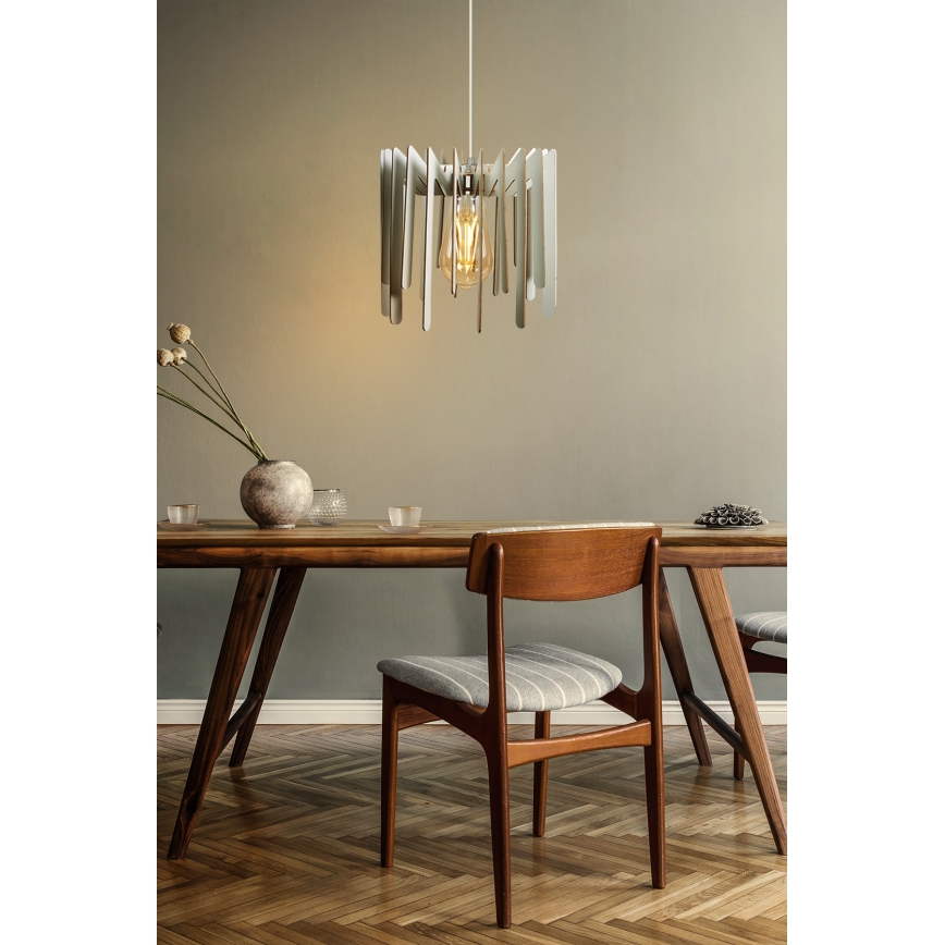 Kattokruunu johdossa 1xE27/60W/230V valkoinen halkaisija 23 cm