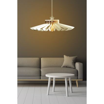 Kattokruunu johdossa 1xE27/60W/230V valkoinen halkaisija 68 cm