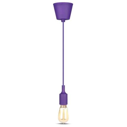 Kattokruunu johdossa 1xE27/60W/230V violetti