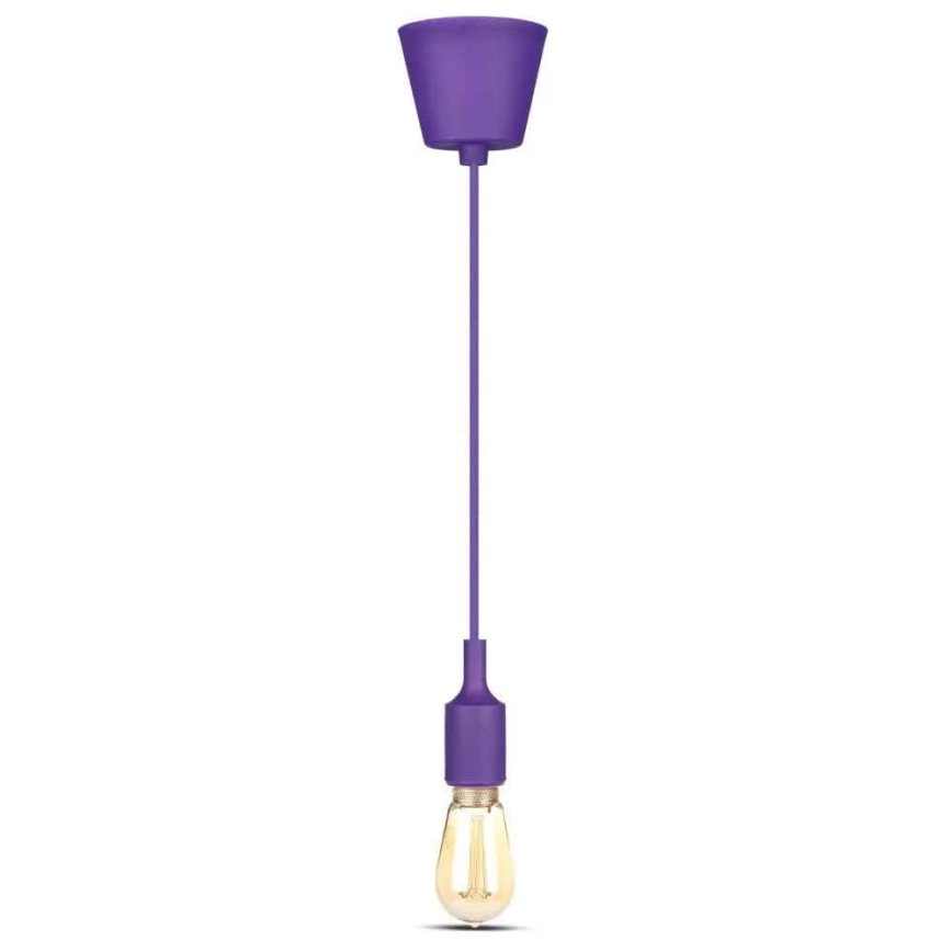 Kattokruunu johdossa 1xE27/60W/230V violetti