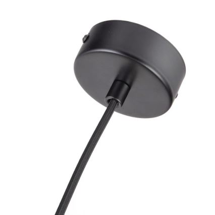 Kattokruunu johdossa 1xGU10/10W/230V tuhka/massiivipuu musta