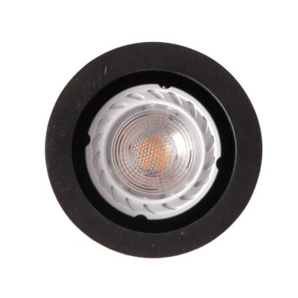 Kattokruunu johdossa 1xGU10/10W/230V tuhka/massiivipuu musta