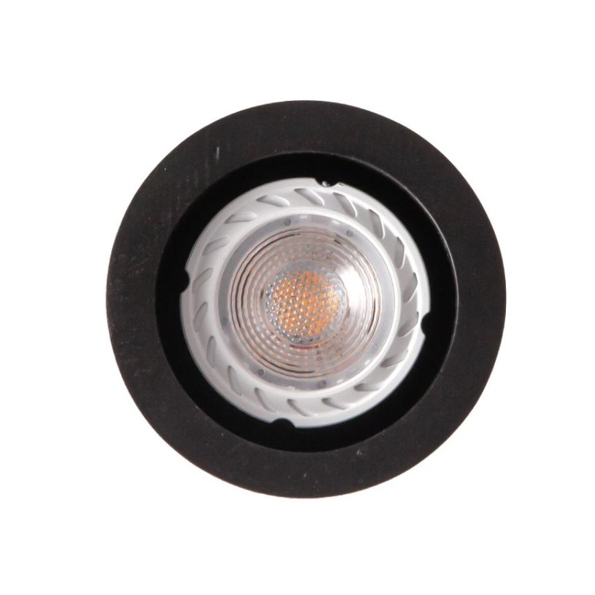 Kattokruunu johdossa 1xGU10/10W/230V tuhka/massiivipuu musta