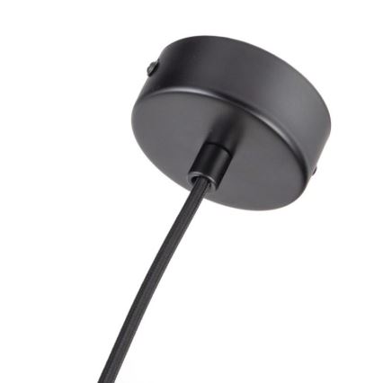 Kattokruunu johdossa 1xGU10/10W/230V tuhka/massiivipuu musta