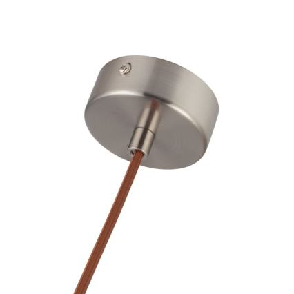 Kattokruunu johdossa 1xGU10/10W/230V tuhka/massiivipuu ruskea