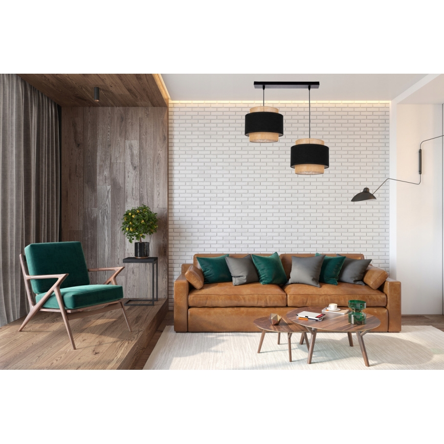 Kattokruunu johdossa 2xE27/60W/230V beige