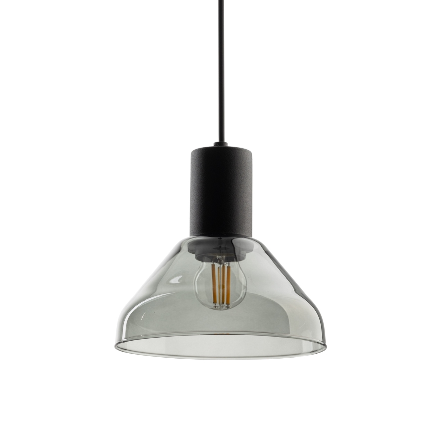 Kattokruunu johdossa 3-vaihe kiskojärjestelmään NEO 1xE27/15W/230V musta/savuinen musta