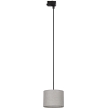 Kattokruunu johdossa 3-vaihe kiskojärjestelmään TRACER 1xE27/15W/230V halkaisija 20 cm musta/harmaa